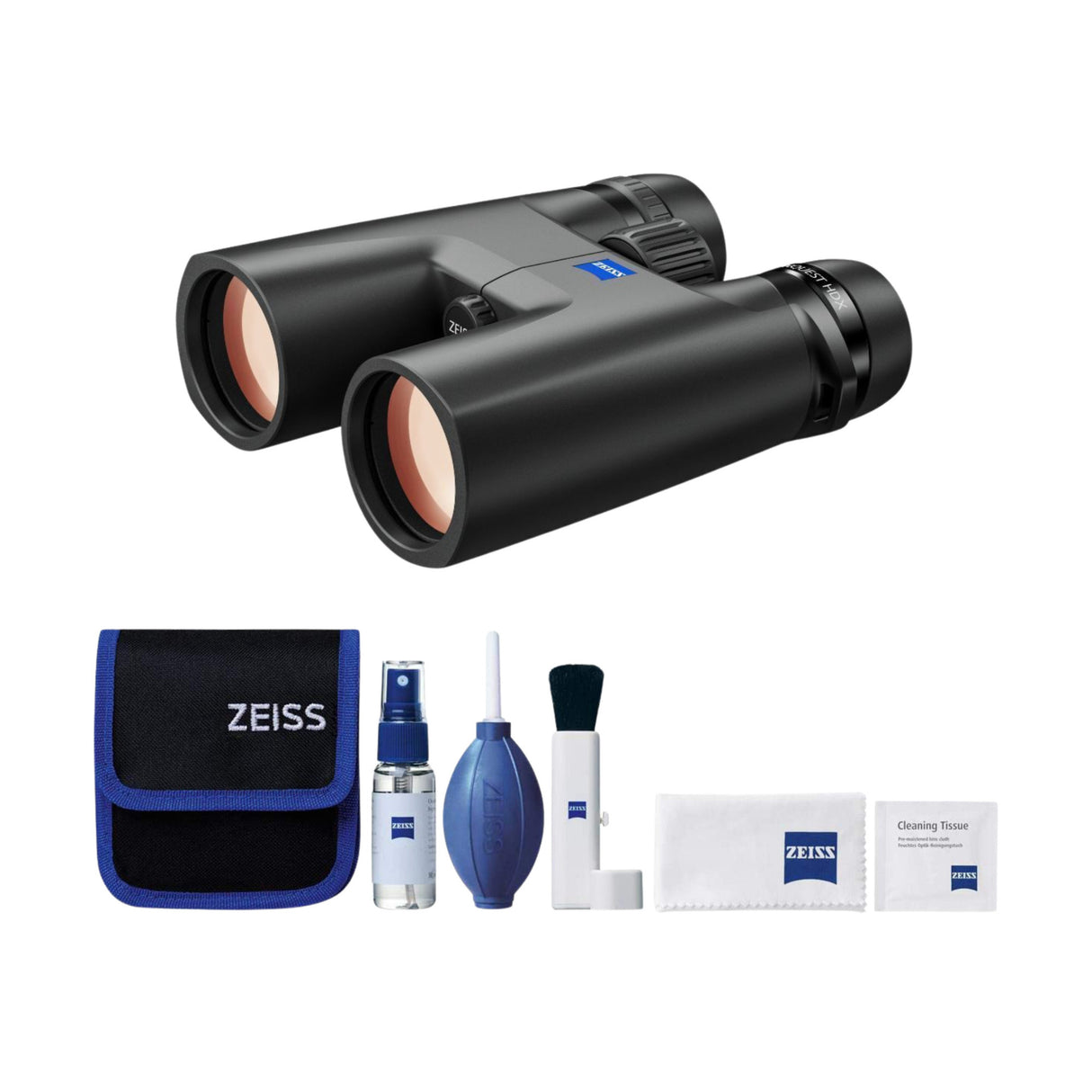 Zeiss CONQUEST HDX 8x42 Binocular Bundle with Lens Cleaning Kit (Black)