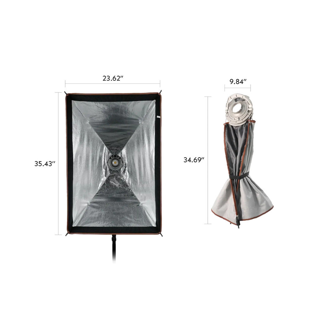 Harlowe Quick Release Softbox 2x3ft (60x90) with Interchangeable Bowens, Mounts