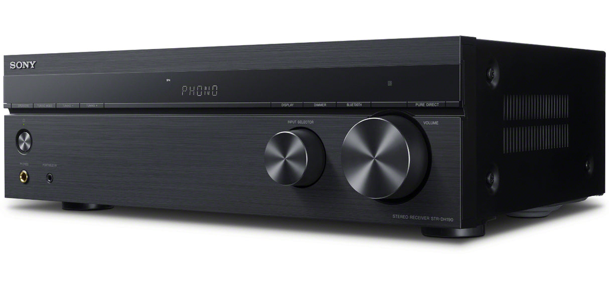 Sony 2-Channel Stereo Receiver with Bookshelf Speaker (Pair, Black) Bundle