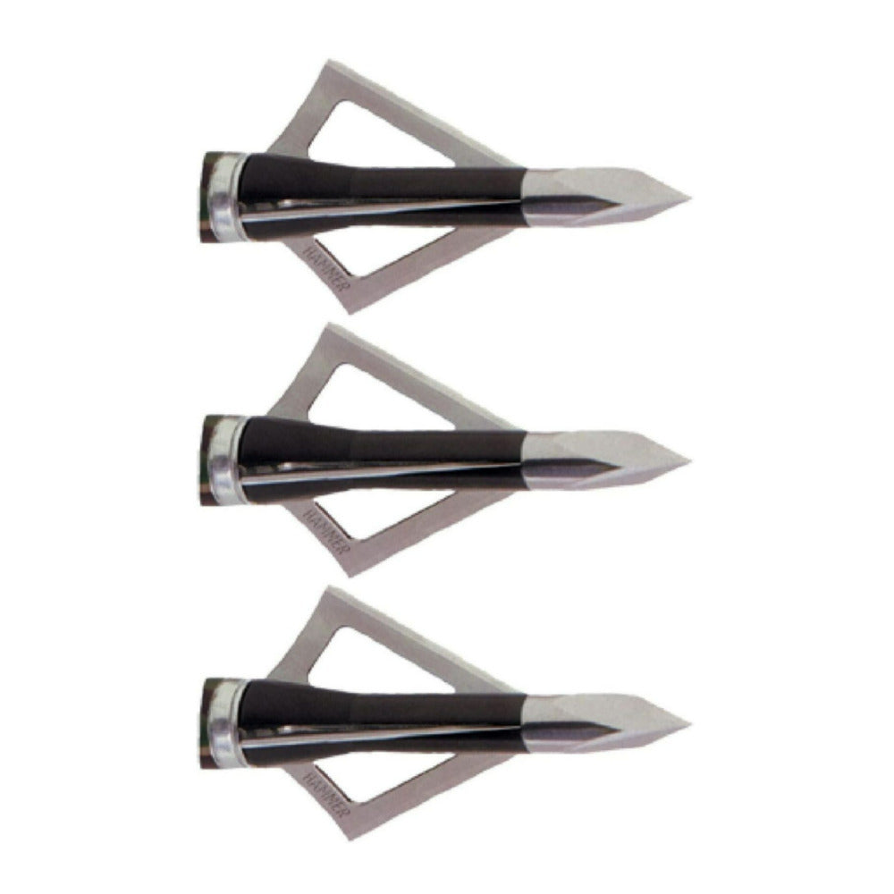 Wasp Hammer SST 100 Grain Broadhead Arrow with 46C Steel Blade (6-Pack) Bundle