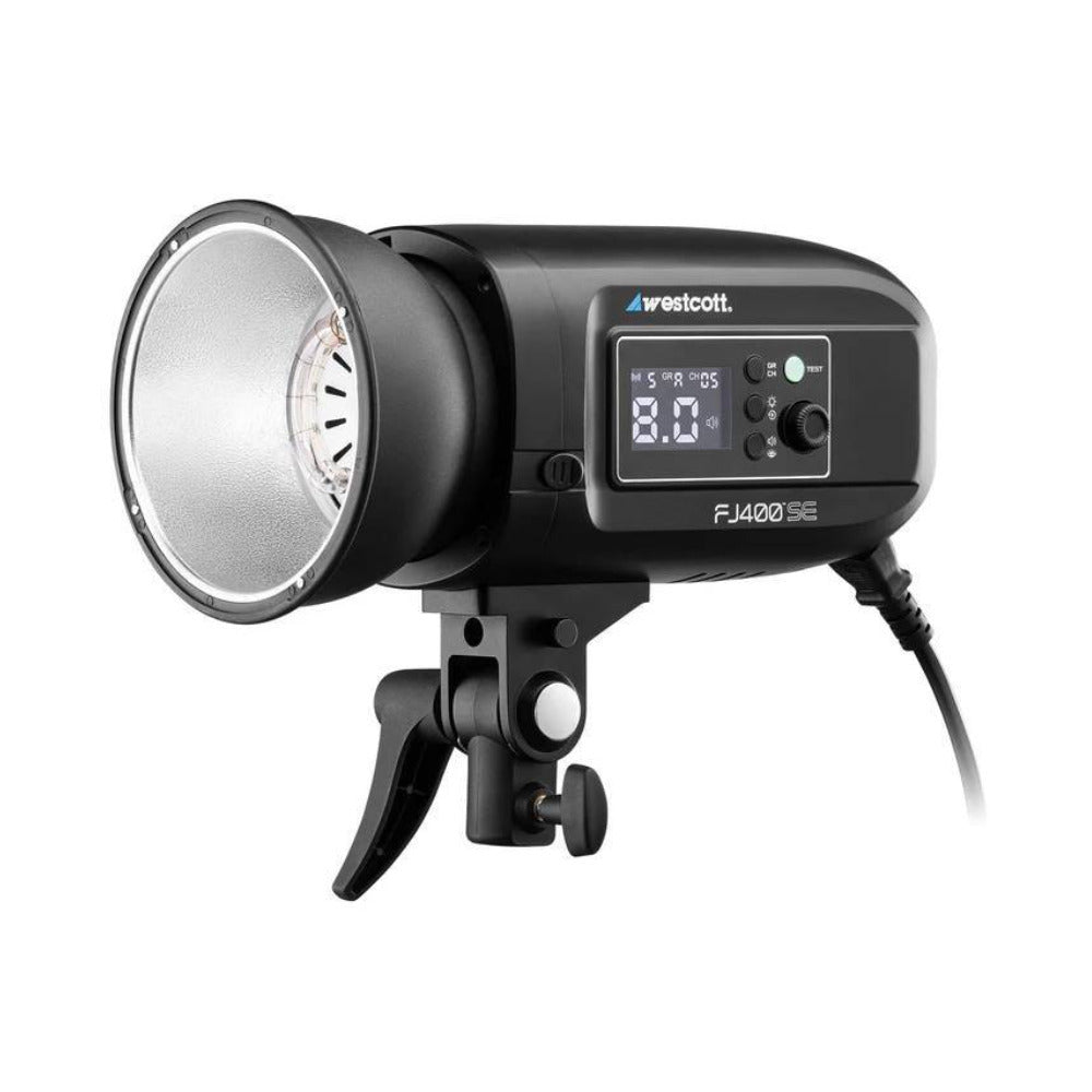 Westcott FJ400-SE 400W Strobe with Wireless Trigger, ClickBox 1x3 Softbox Bundle