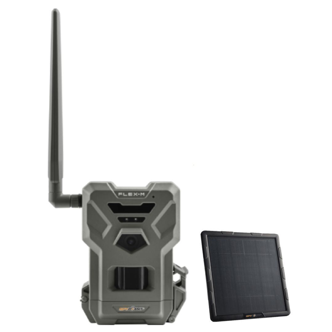 Spypoint FLEX-M Trail Camera Bundle with SPLB Solar Panel and Accessories