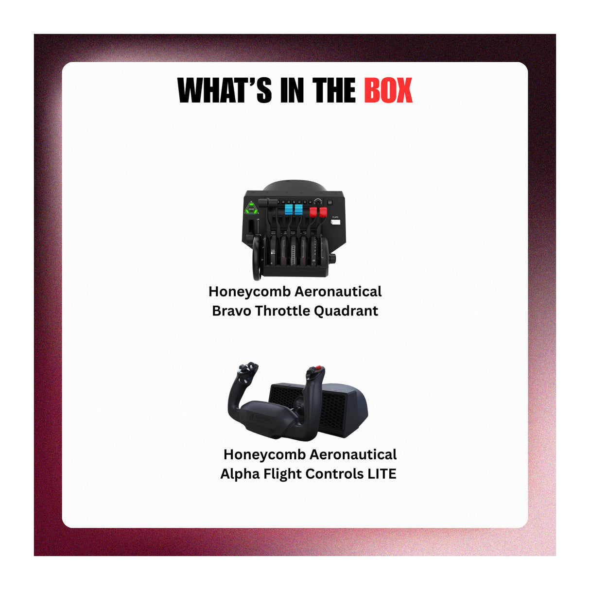 Honeycomb Aeronautical Bravo Throttle Quadrant with Alpha Flight Controls LITE