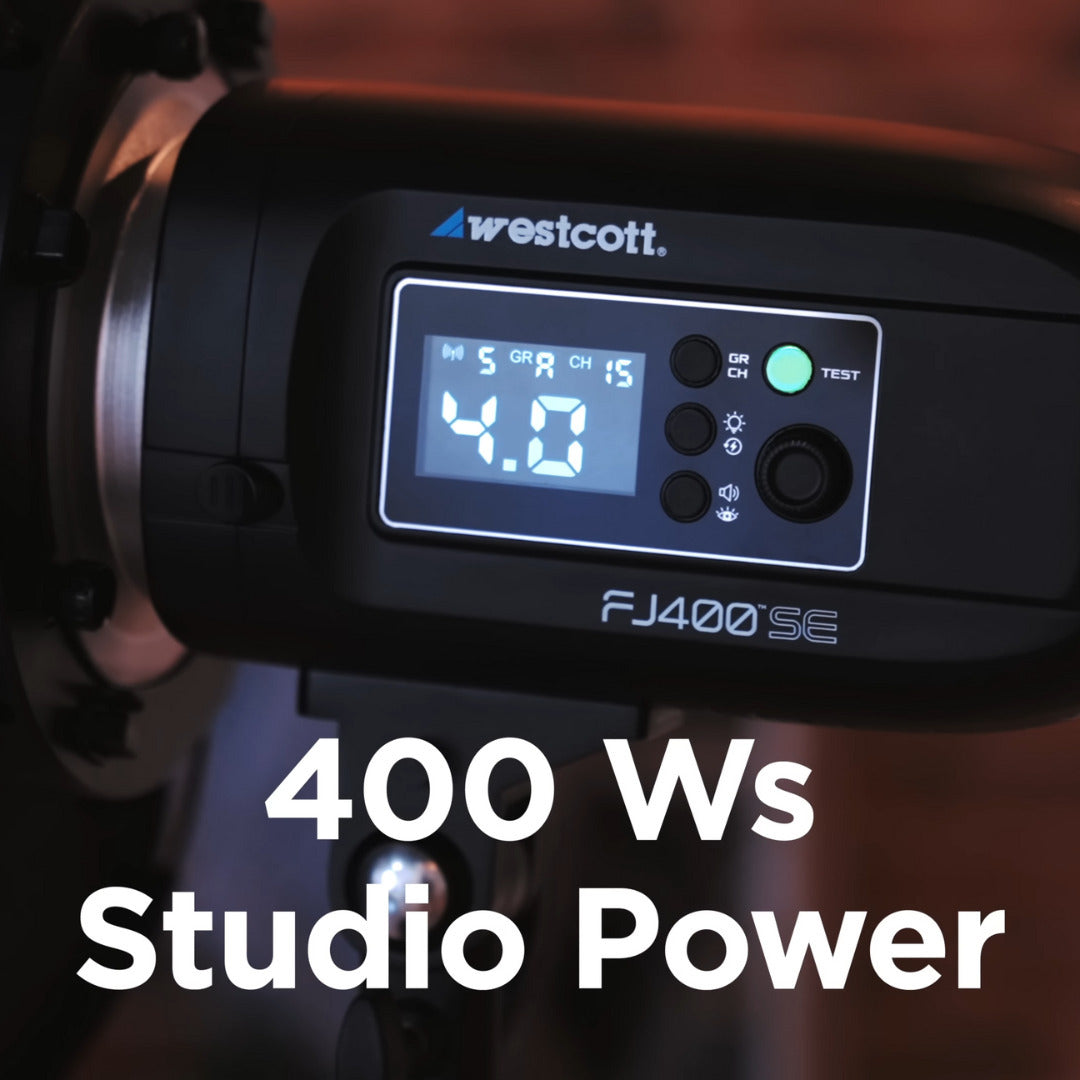 Westcott FJ400-SE Studio Strobe 400Ws (110V) with FJ-X3 M Flash Trigger Bundle