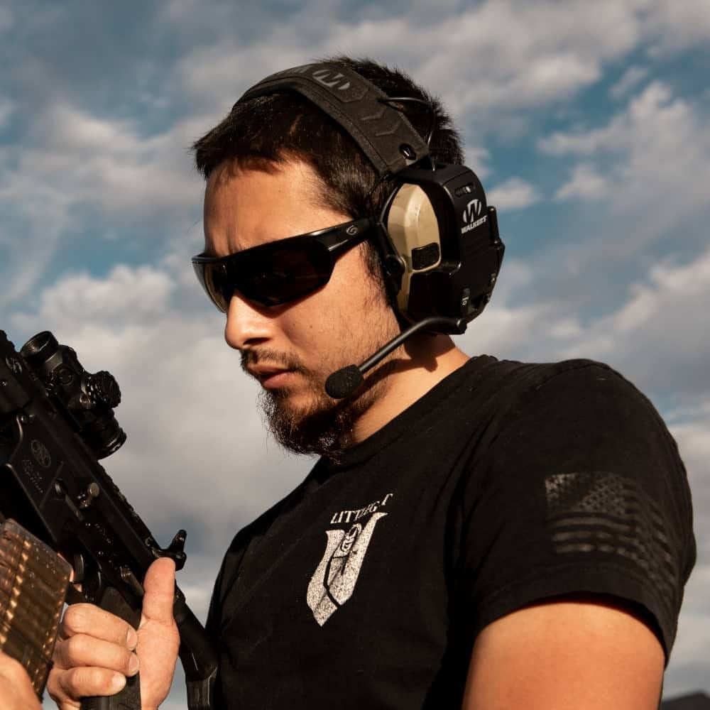 Walker's Razor Walkie Talkie Bluetooth Attachment Bundle with Locking Carabiner