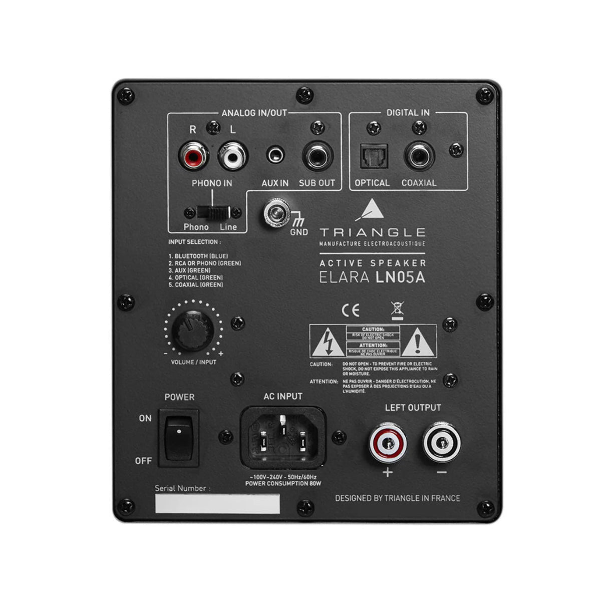 Triangle LN05A Wireless Bluetooth Floor Standing Single Speaker (Light Oak)