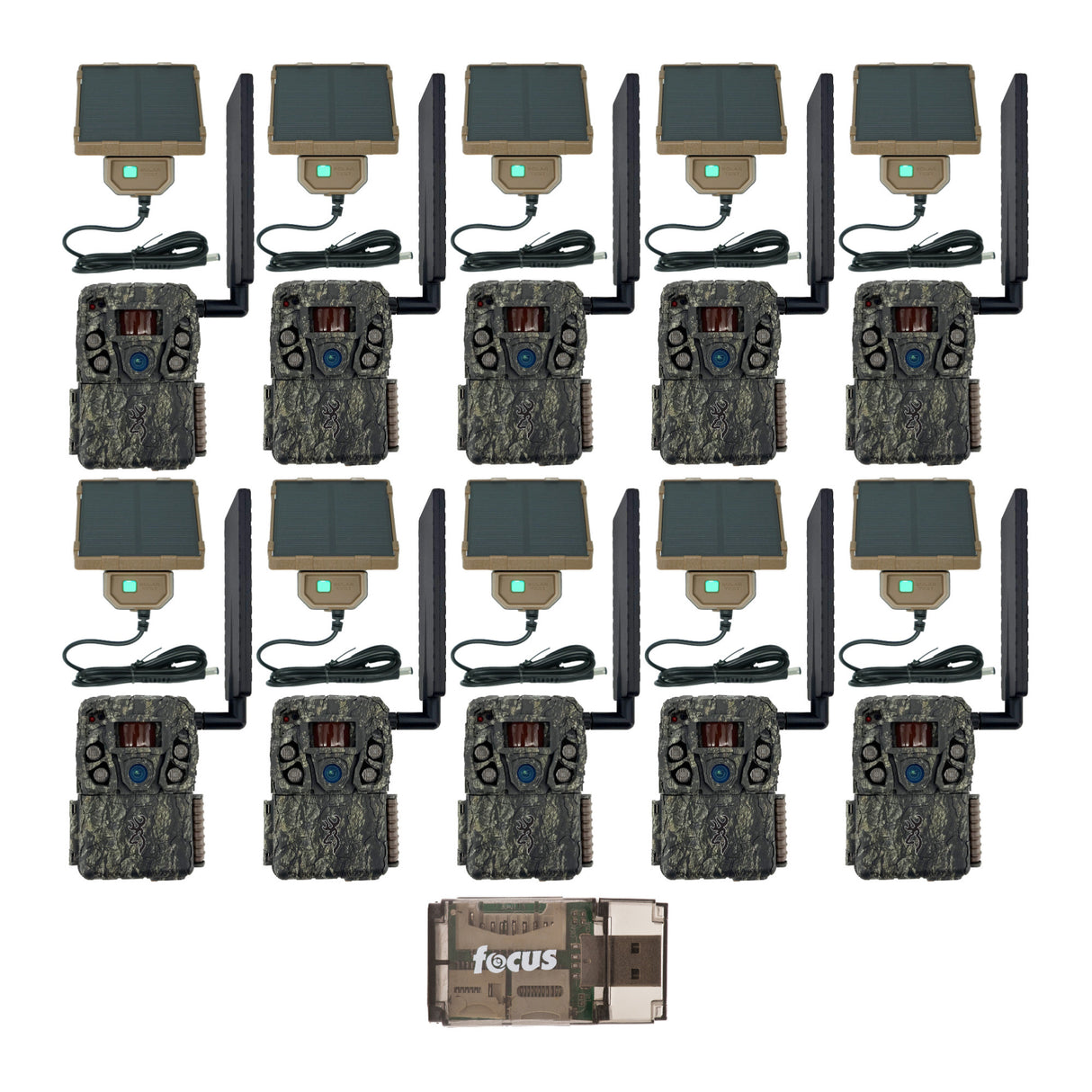 Browning Trail Camera Defender Wireless Vision Pro HD AI Trail Camera (10-Pack)