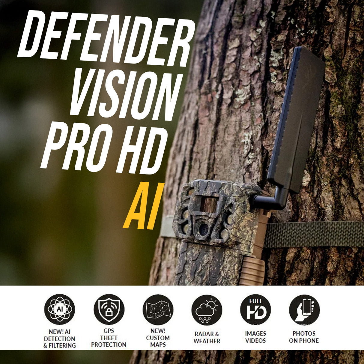 Browning Trail Camera Defender Wireless Vision Pro HD AI Trail Camera (10-Pack)