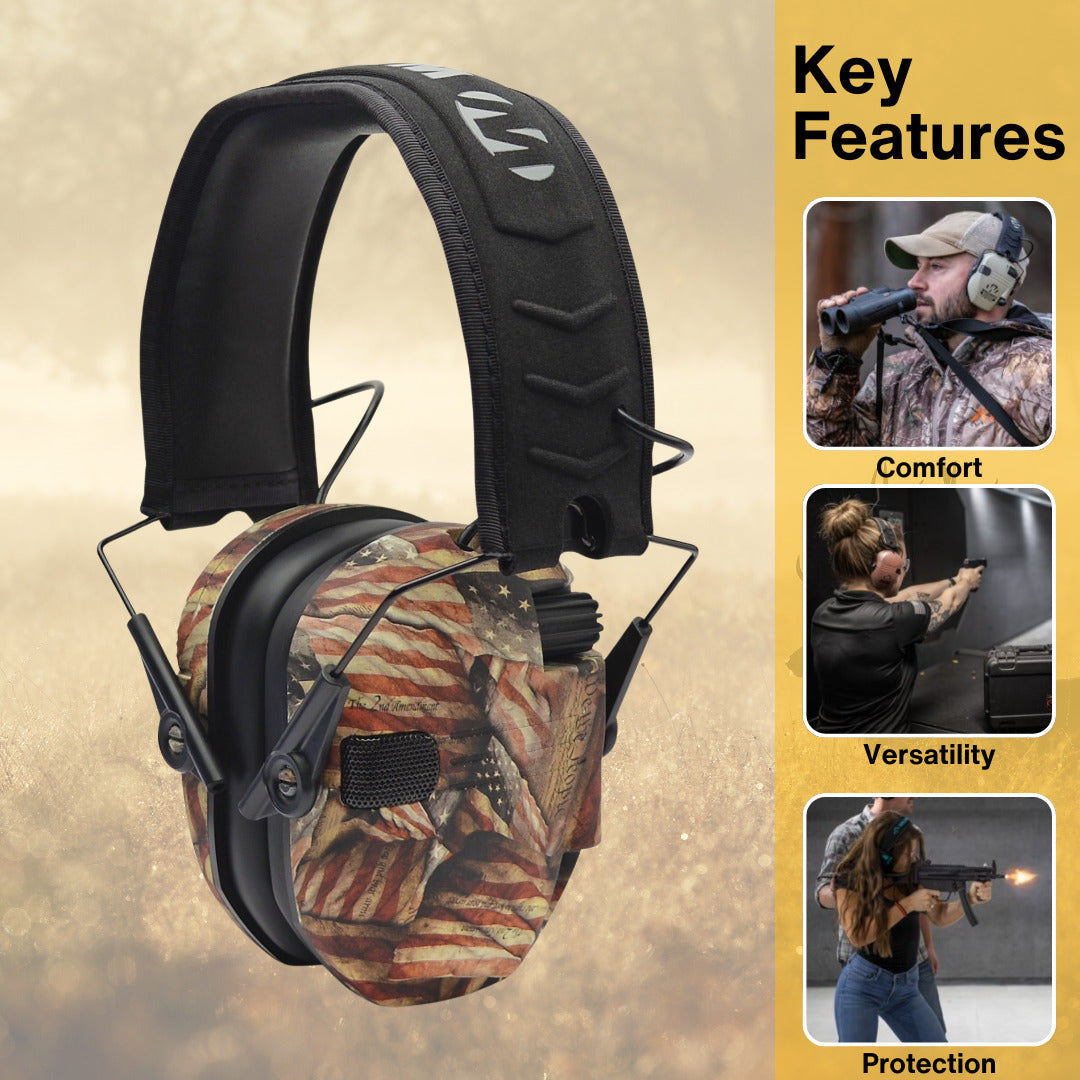 Walkers Razor Walkie Talkie Bundle with Ear Muffs and Accessories