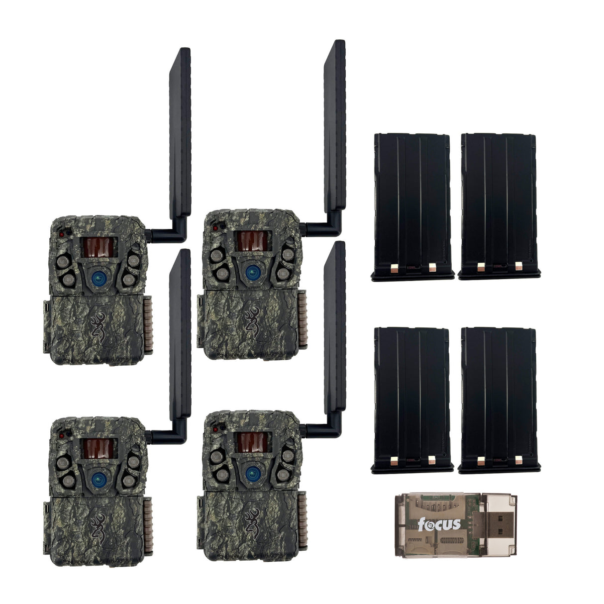 Browning Trail Camera - Defender Wireless Vision Pro HD AI 46MP Bundle (4 Pack)