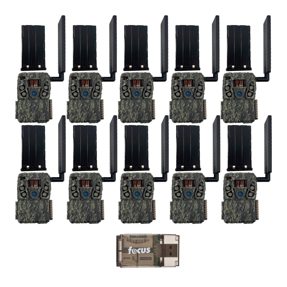 Browning Trail Camera - Defender Wireless Vision Pro HD AI 46MP Bundle (10 Pack)