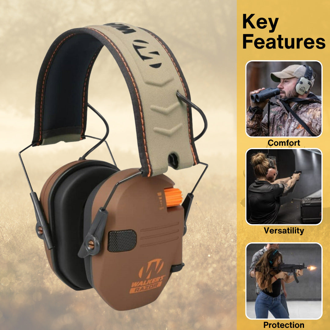 Walkers Razor Digital Ear Muffs (Wetlands) Bundle