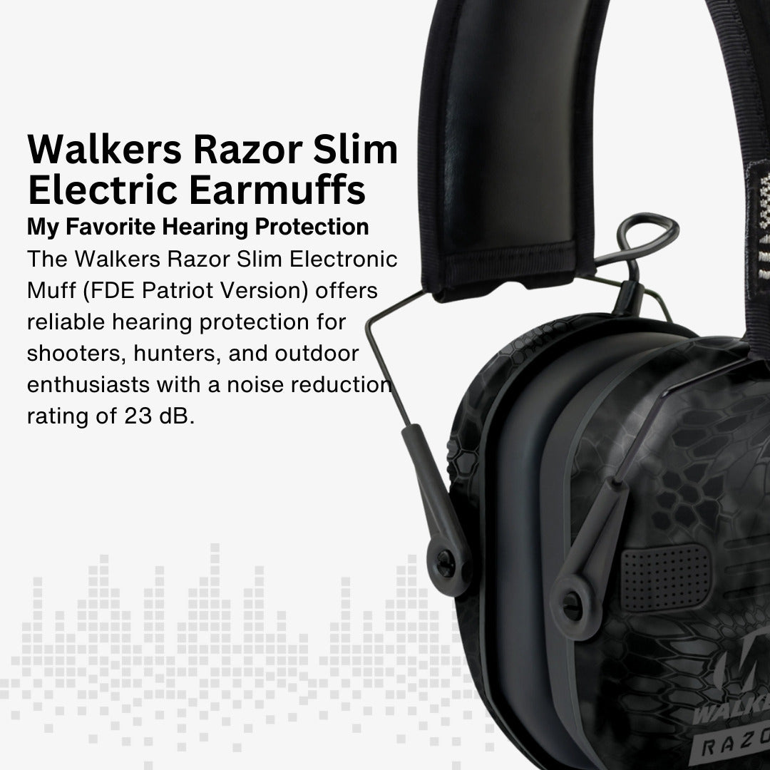 Walkers Razor Walkie Talkie Bundle with Ear Muffs and Accessories