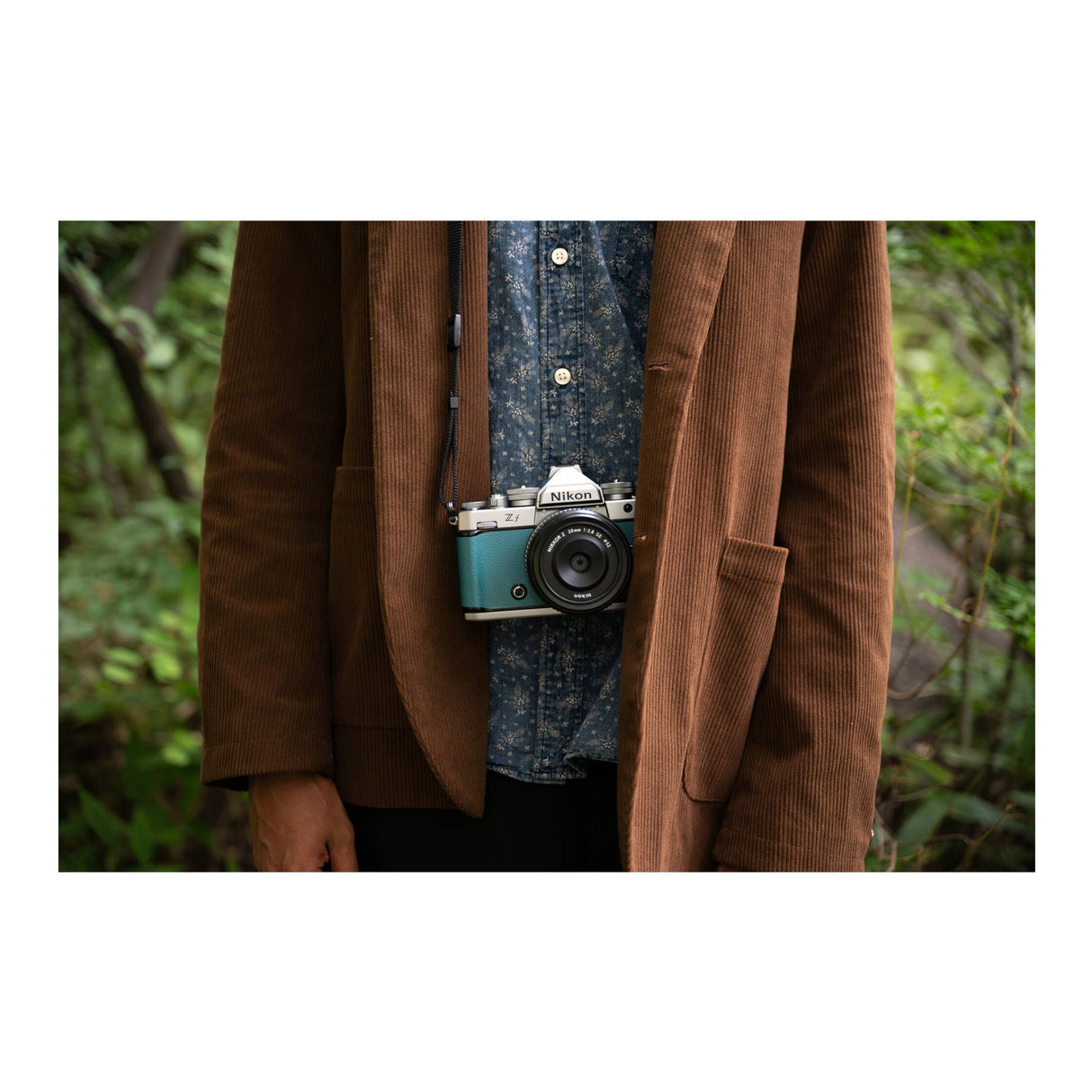 Nikon Zf Mirrorless Camera (Silver and Teal Blue)