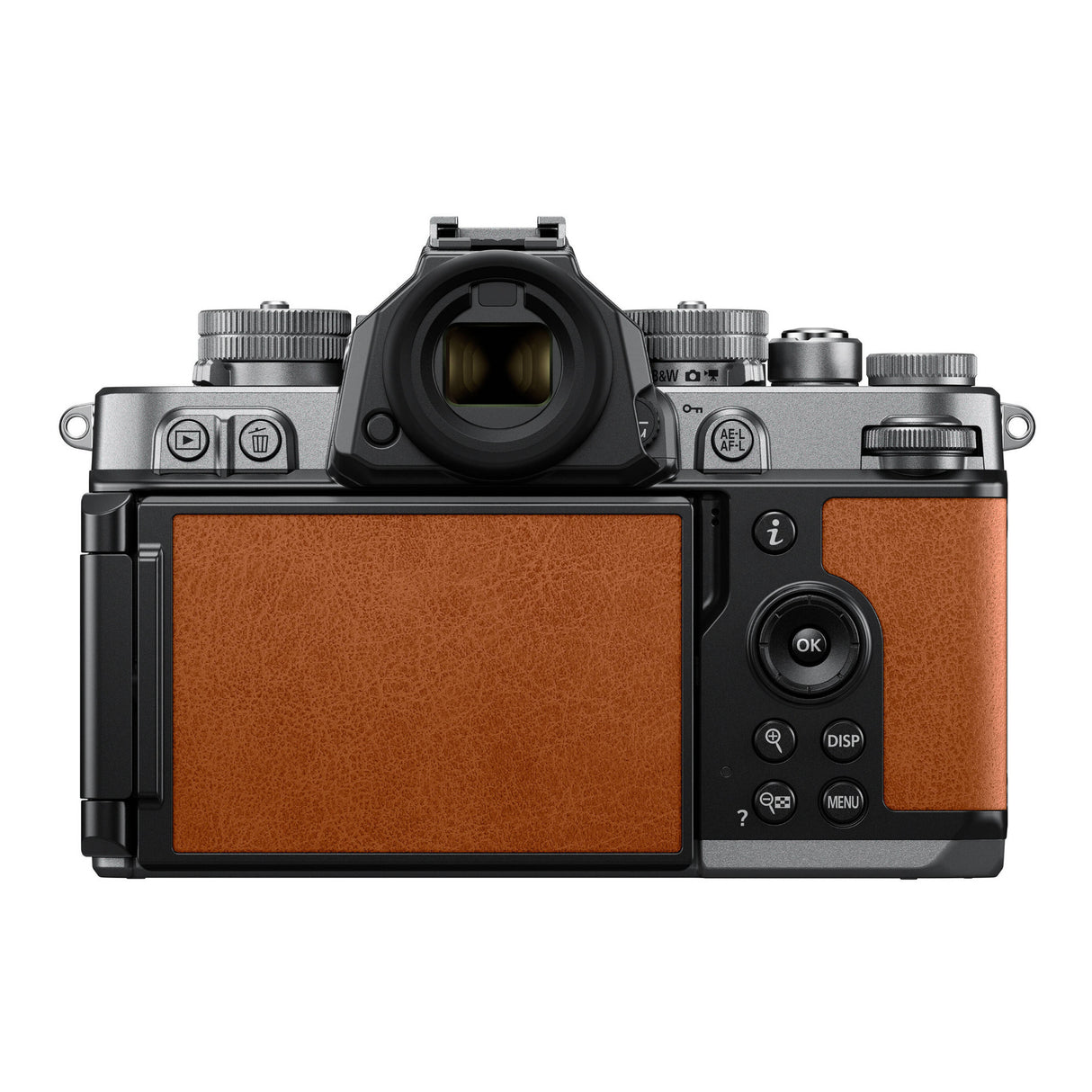 Nikon Zf Mirrorless Camera (Silver and Cognac Brown)