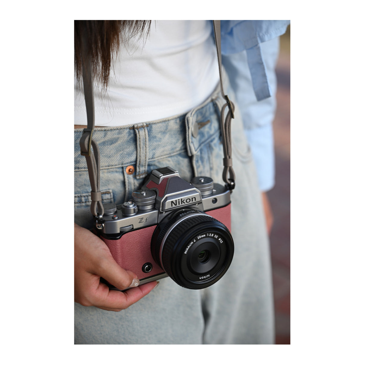 Nikon Zf Mirrorless Camera with 24.5MP Full Frame Sensor (Silver and Mauve Pink)