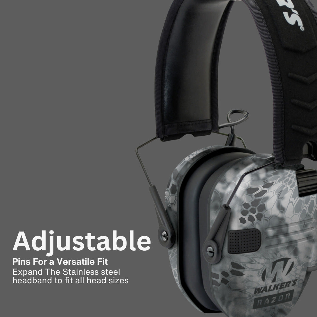 Walker's Razor Digital Ear Muffs (Raid Kryptek) Bundle with Accessories