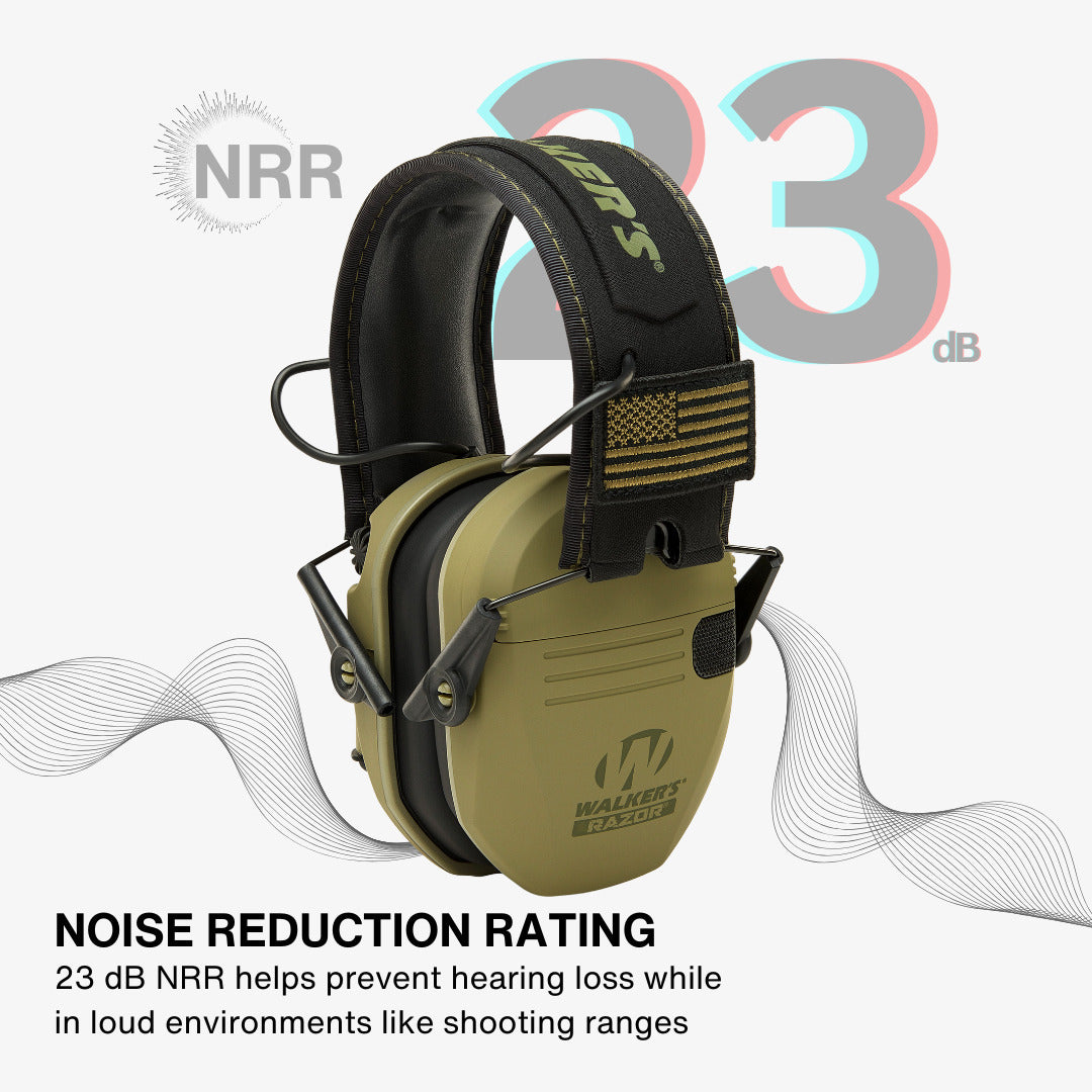 Walkers Razor Walkie Talkie Bundle with Ear Muff and Accessories