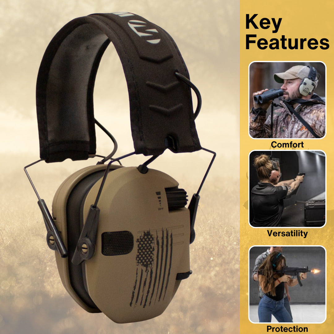 Walkers Razor Walkie Talkie Bundle with Ear Muffs and Accessories
