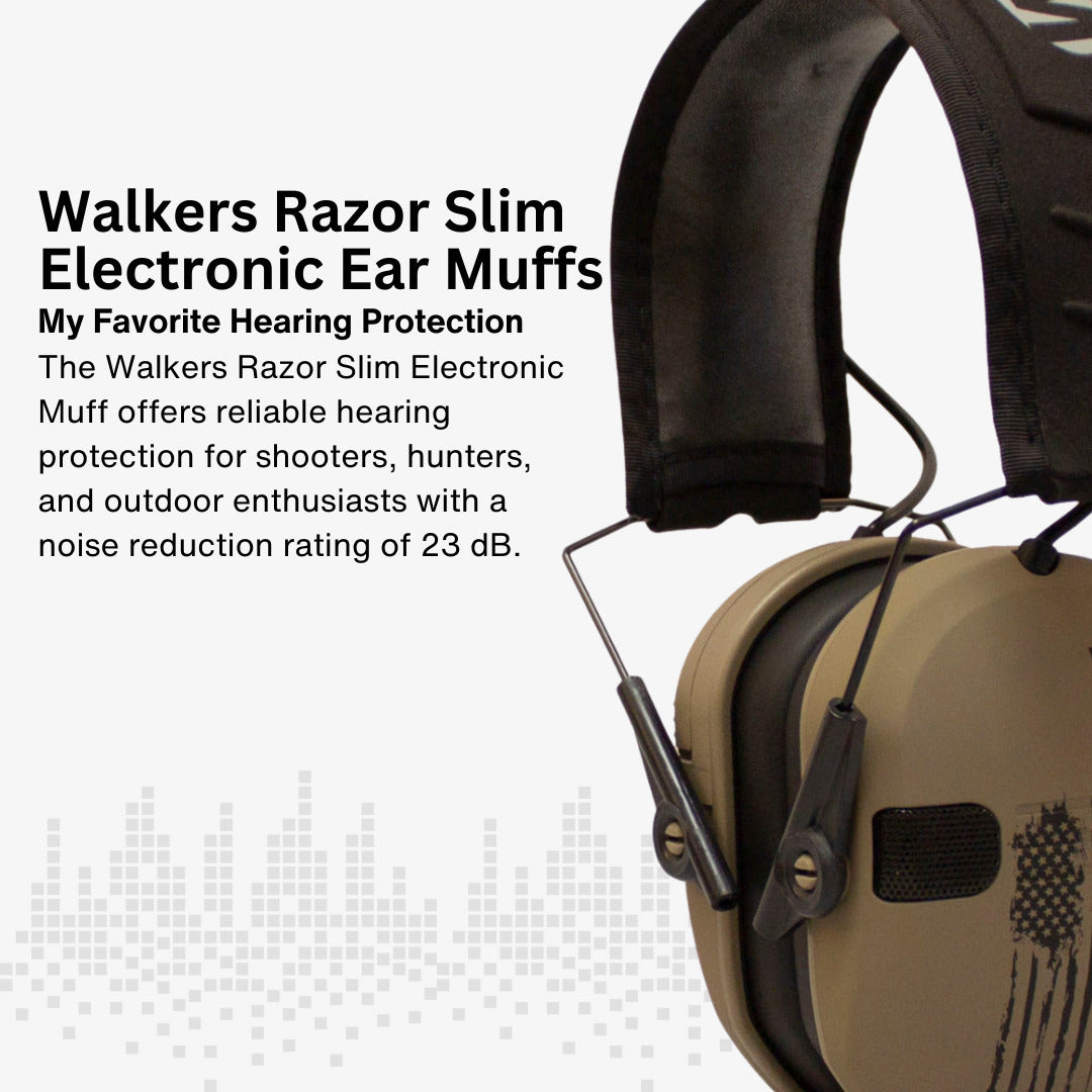 Walkers Razor Walkie Talkie Bundle with Ear Muffs and Accessories