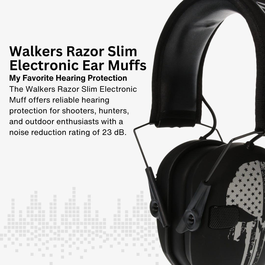 Walkers Razor Walkie Talkie Bundle with Ear Muffs and Accessories