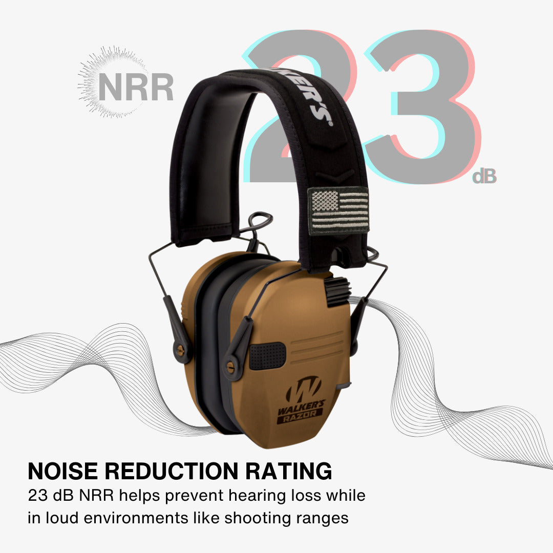 Walkers Razor Walkie Talkie Bundle with Ear Muffs and Accessories