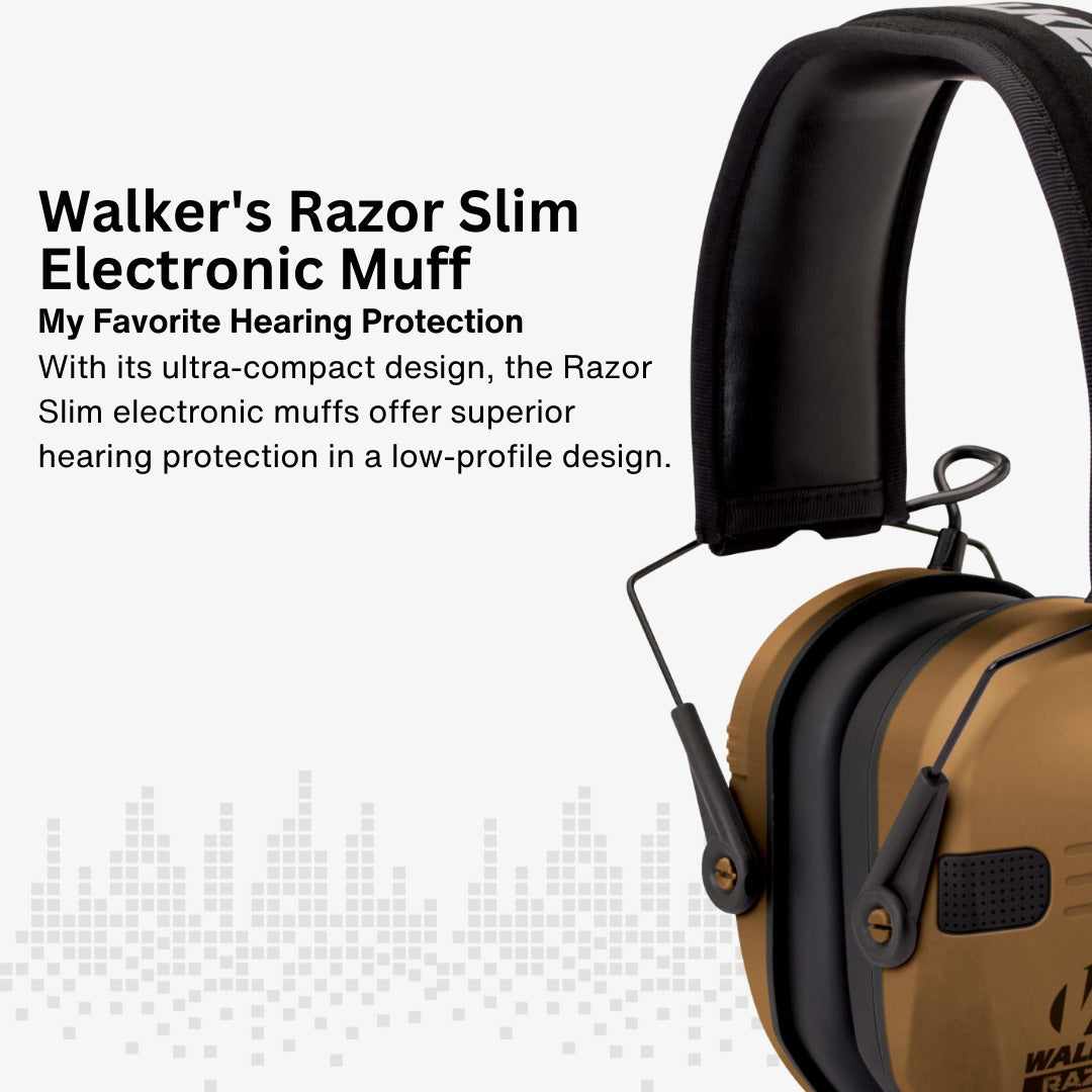 Walkers Razor Walkie Talkie Bundle with Ear Muffs and Accessories