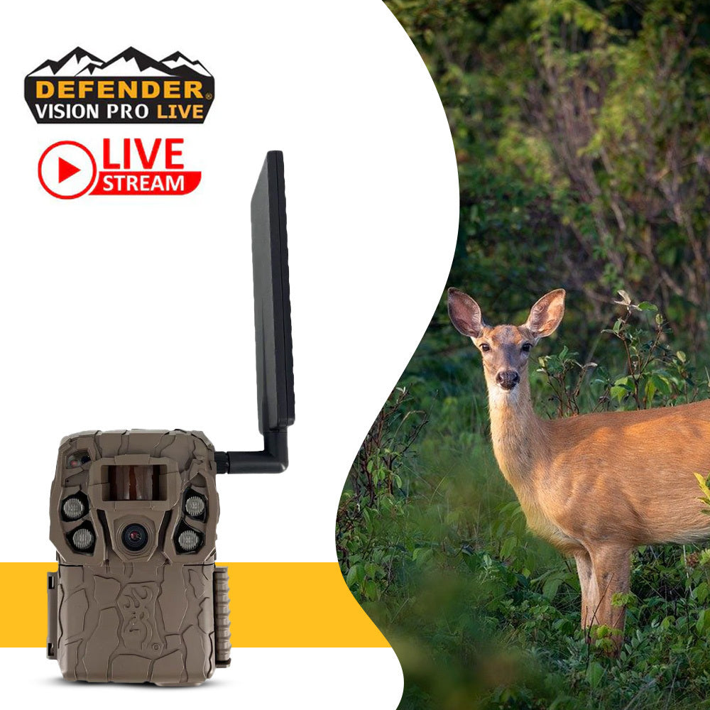 Browning Defender Wireless Vision Pro HD Livestream Trail Camera (2-Pack) Bundle