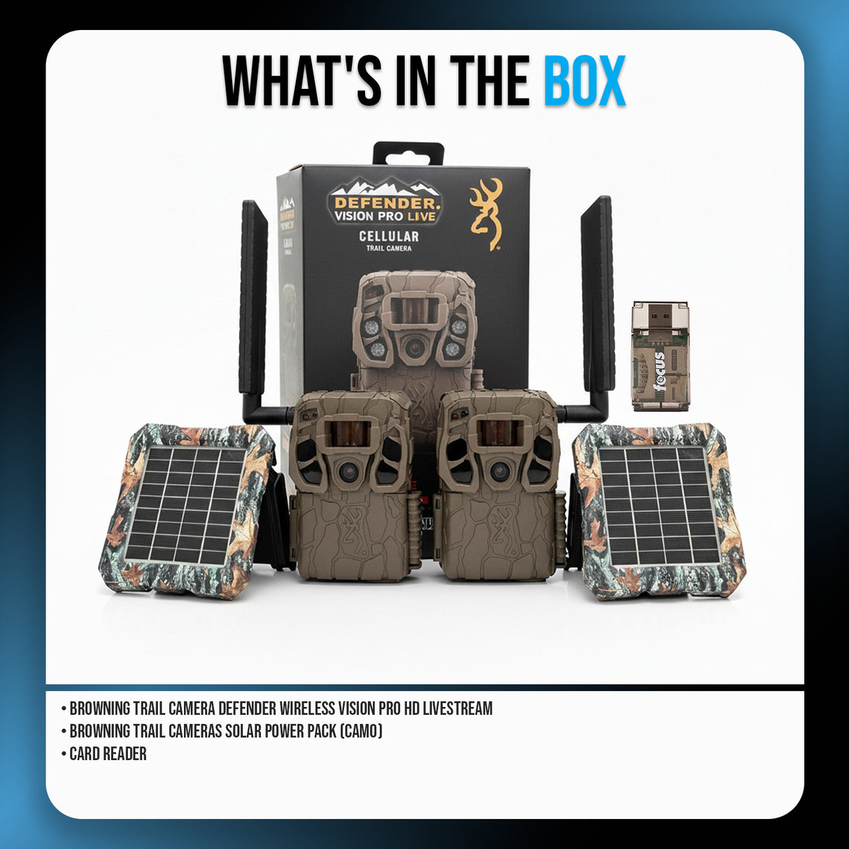 Browning Trail Camera Defender Wireless Vision Pro HD Livestream (2-Pack) Bundle