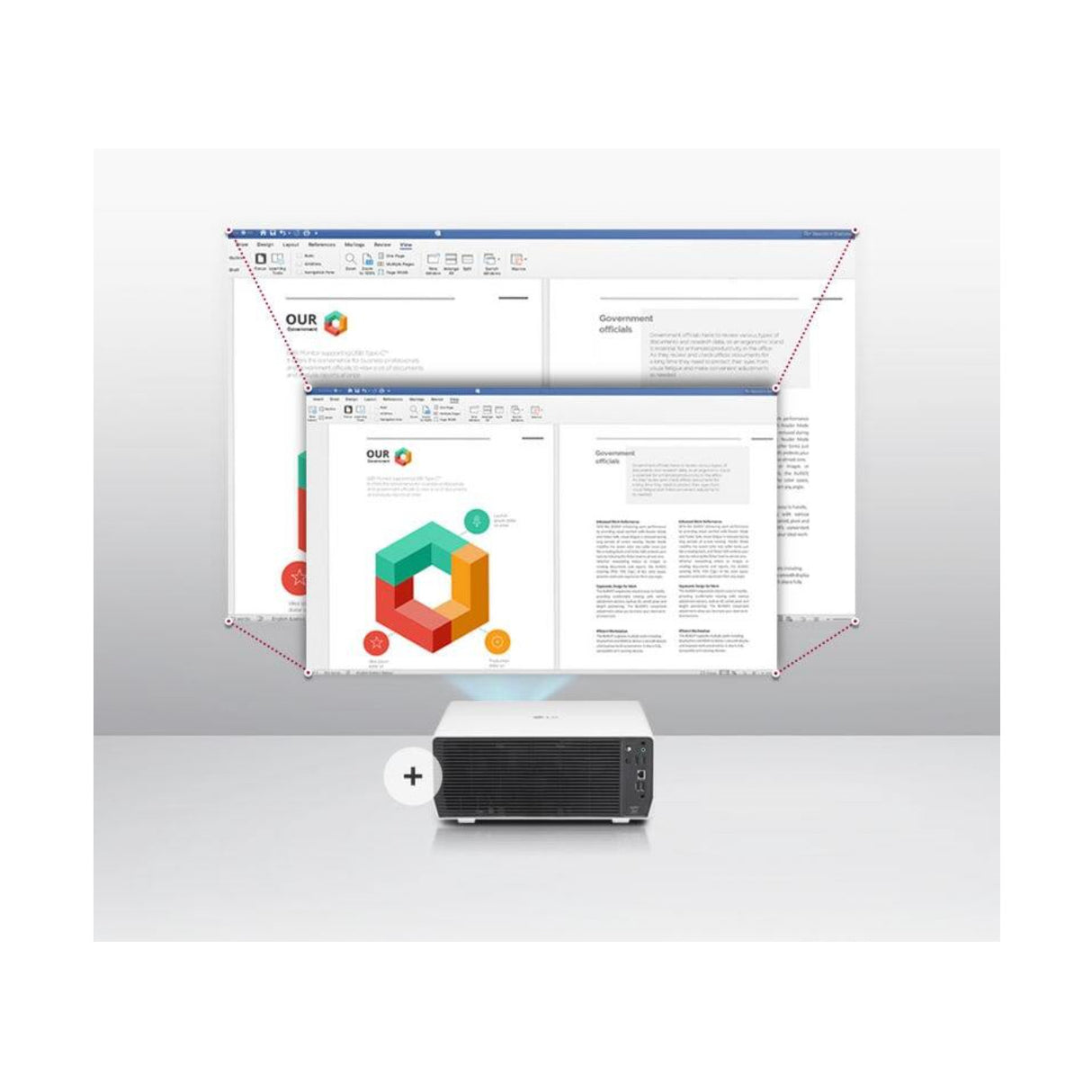 LG ProBeam BU53RG 5000-Lumen XPR UHD 4K Short-Throw Laser DLP Smart Projector