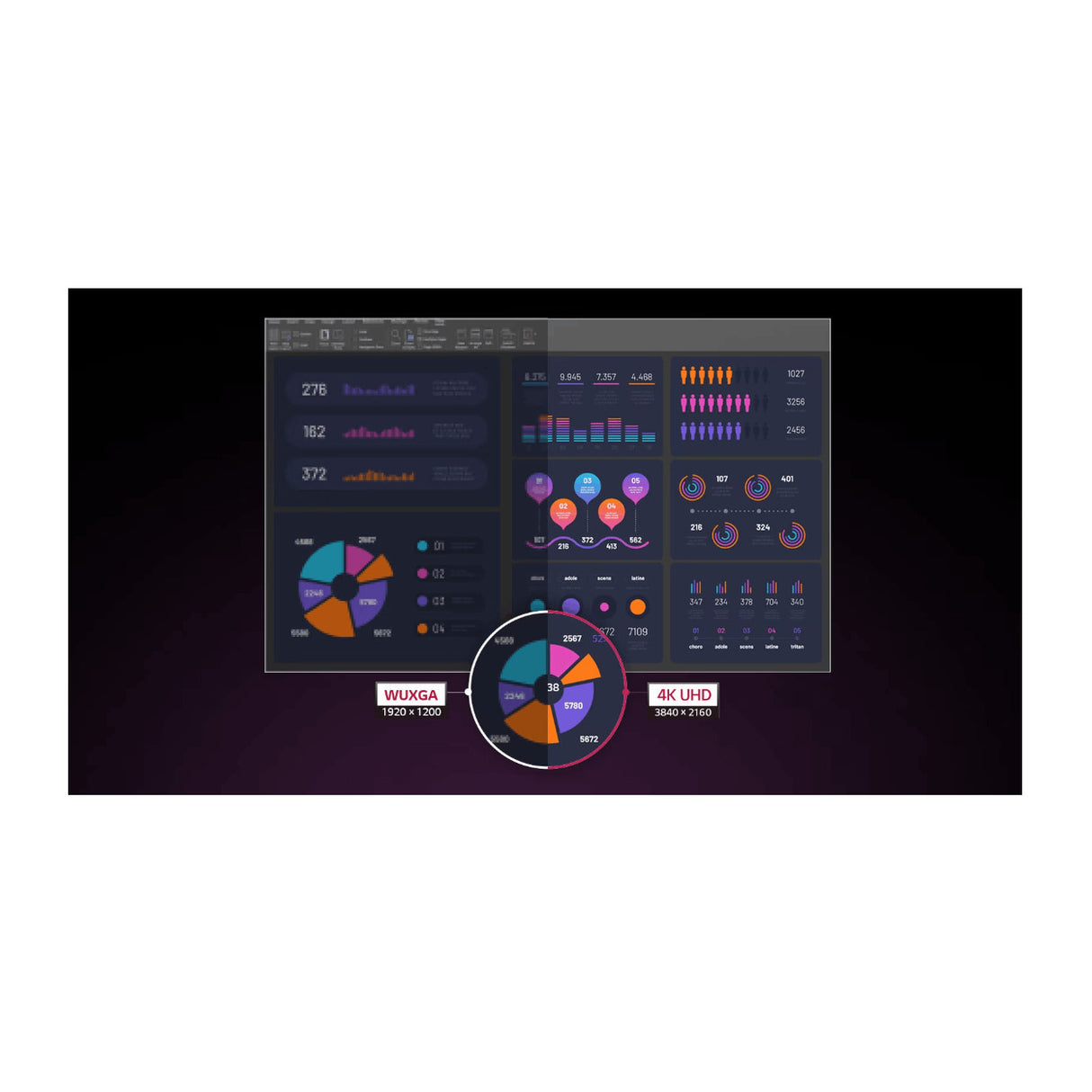 LG ProBeam BU53RG 5000-Lumen XPR UHD 4K Short-Throw Laser DLP Smart Projector