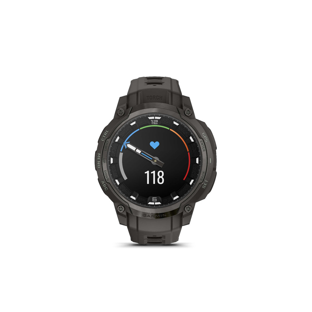 Garmin Instinct Crossover 1.2-Inch AMOLED GPS Smartwatch (Charcoal)