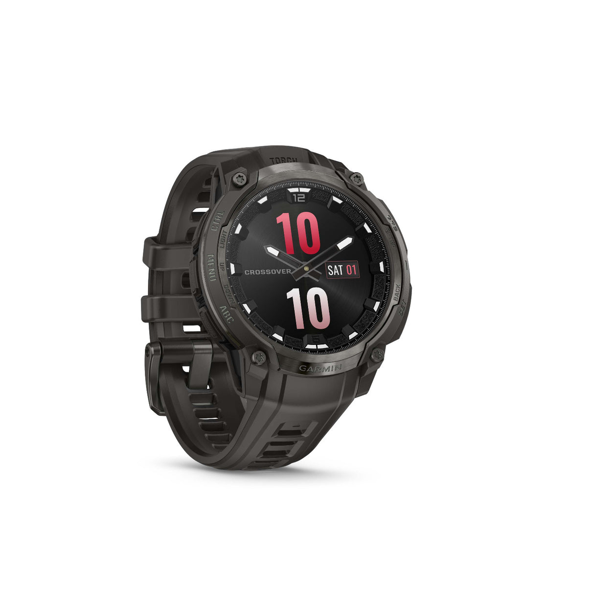 Garmin Instinct Crossover 1.2-Inch AMOLED GPS Smartwatch (Charcoal)