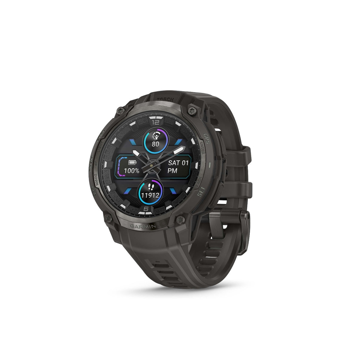 Garmin Instinct Crossover 1.2-Inch AMOLED GPS Smartwatch (Charcoal)