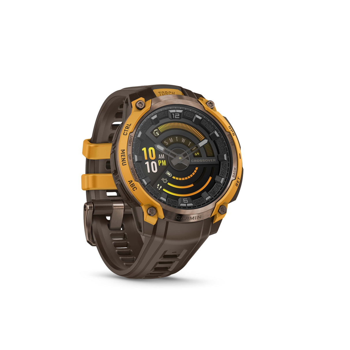 Garmin Instinct Crossover AMOLED GPS Smartwatch (Bronze/Sunburst)