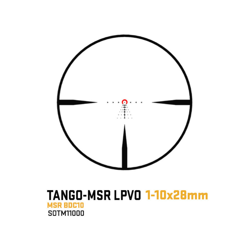 Sig Sauer Tango-MSR LPVO 1-10X28mm 34mm F2/SFP MSR BDC-10 Gun Scope (Coyote Tan)