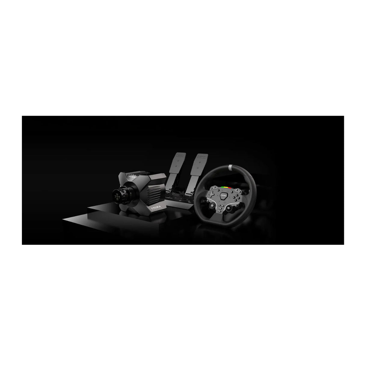 Moza R3 Direct Drive Racing Wheel Controller and Pedal Bundle for PC