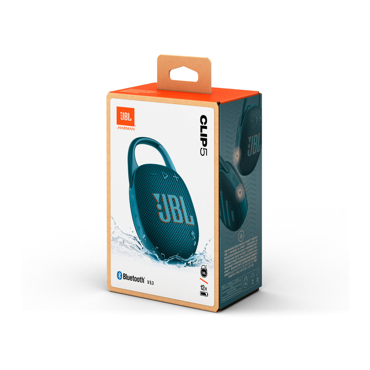 JBL Clip 5 Ultra-Portable Waterproof and Dustproof Bluetooth Speaker (Blue)