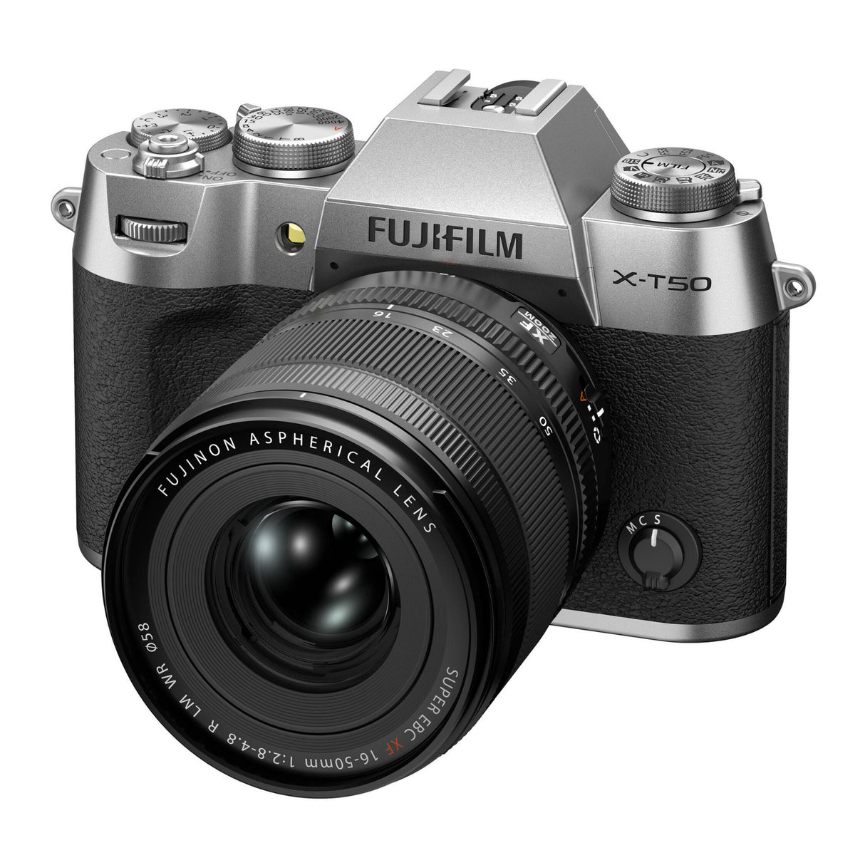 Fujifilm X-T50 Mirrorless Camera (Silver) with XF 16-50mm f/2.8-4.8 Lens