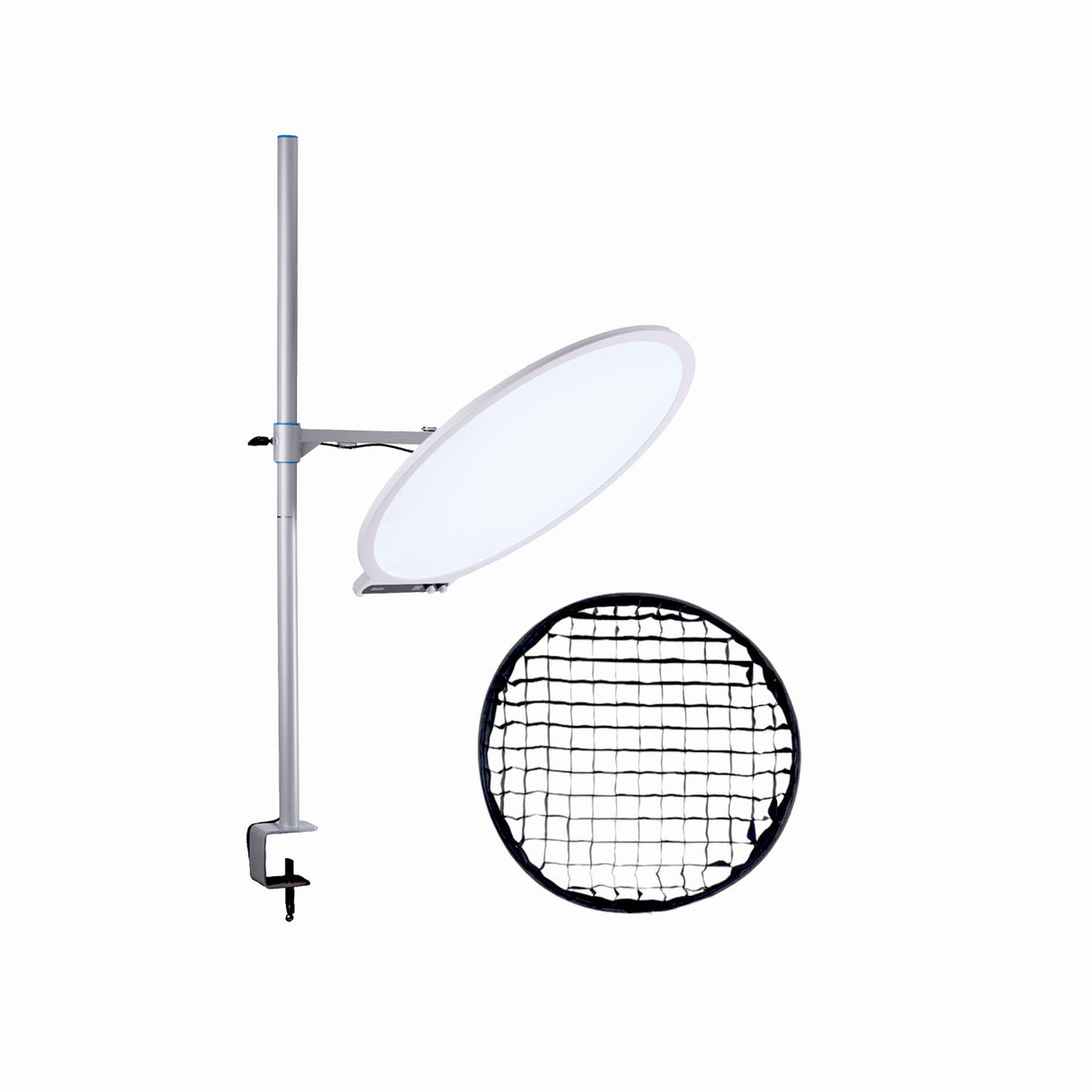 Amaran Verge Max App Controlled LED Video Light Panel Bundle with Soft grid