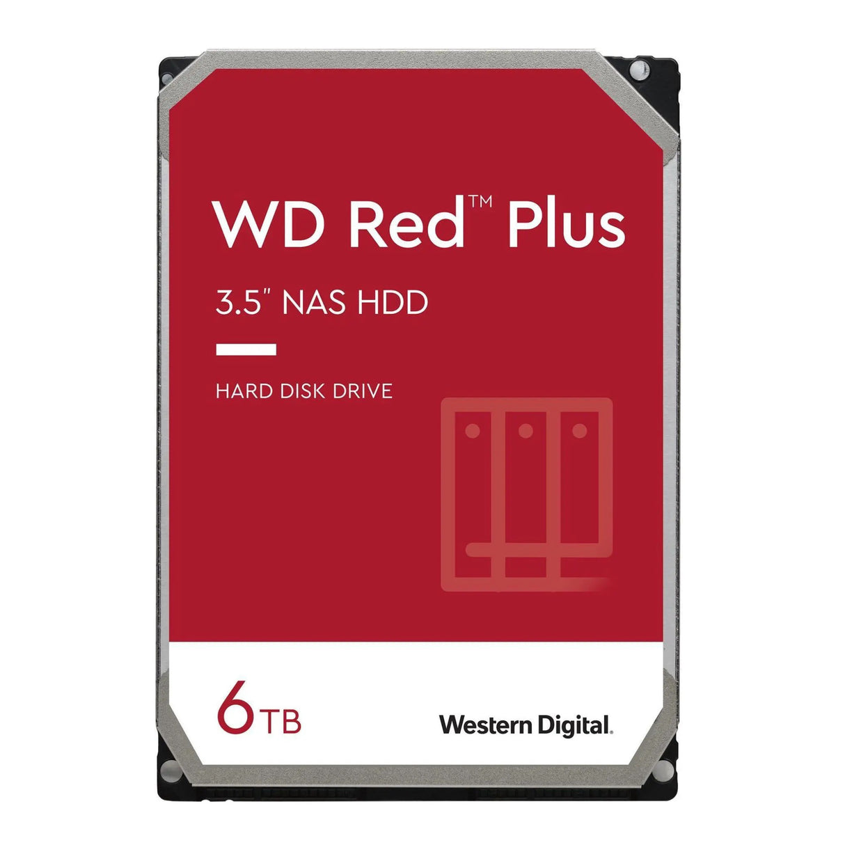 Western Digital 6TB WD Red Plus NAS Internal Hard Drive HDD