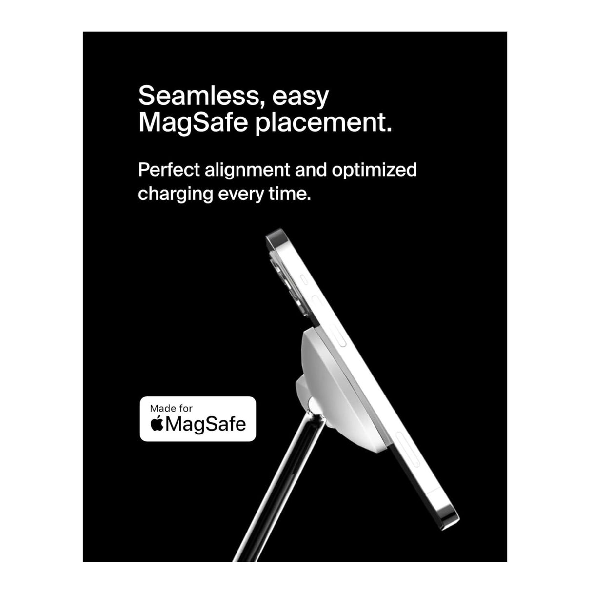 Belkin MagSafe 3-in-1 Wireless Charging Stand for iPhone 16/15/14/13/12 (White)