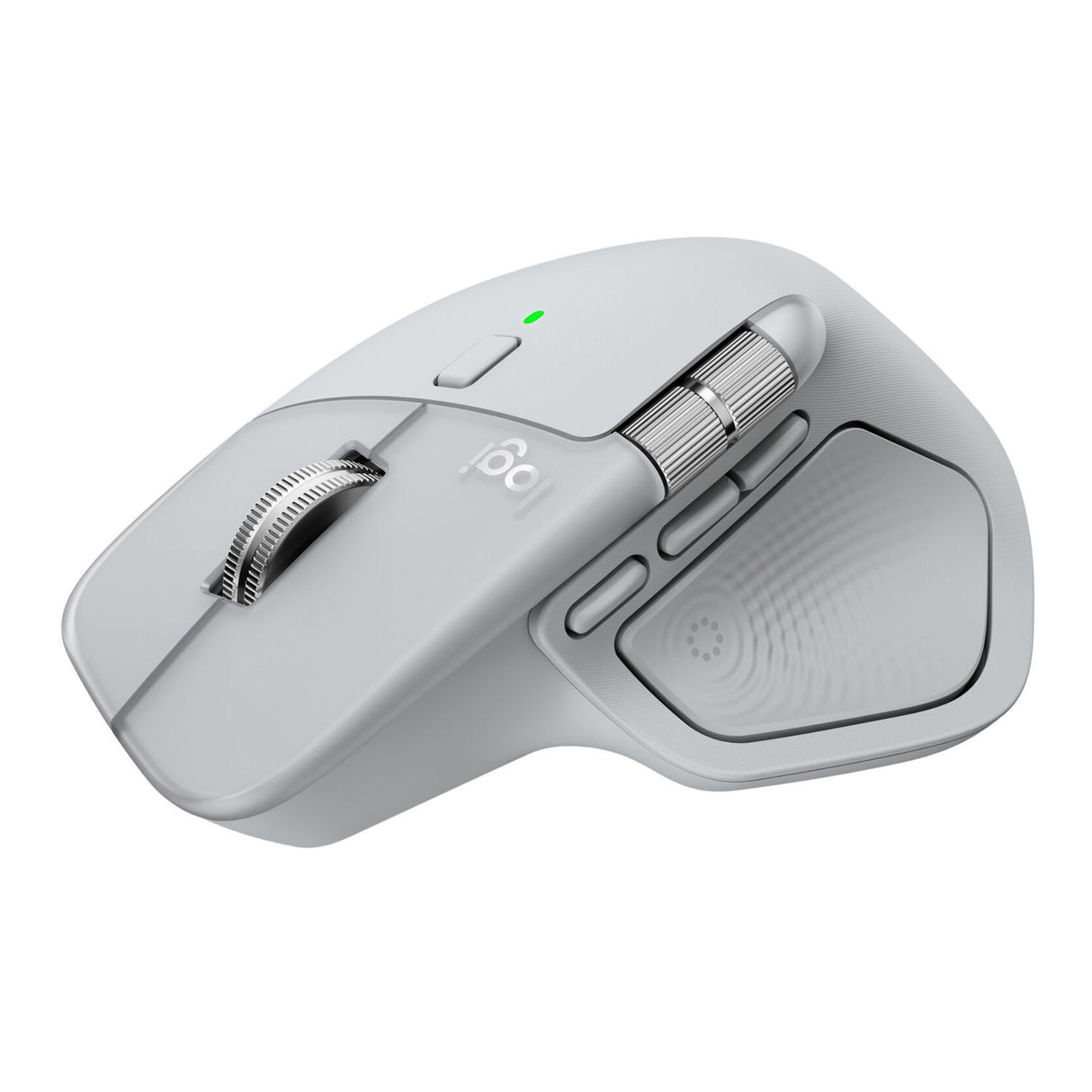 Logitech MX Master 4 Wireless Mouse - 8000 DPI Sensor, Multi-Device (Pale Gray)