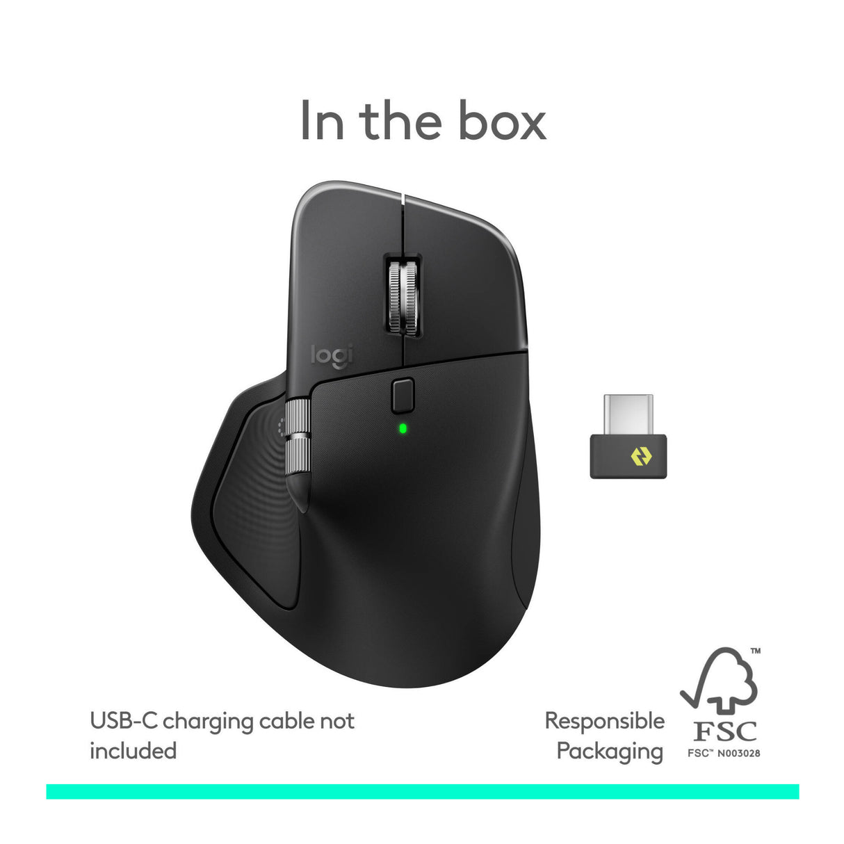 Logitech MX Master 4 Wireless Mouse - 8000 DPI Sensor, Multi-Device (Black)