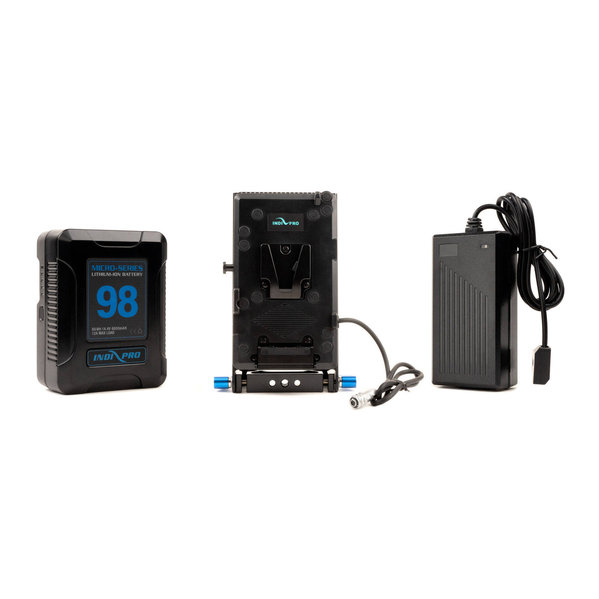 IndiPRO Tools Micro-Series 98Wh V-Mount BMPCC 4K/6K/6K Pro/6k G2 Kit