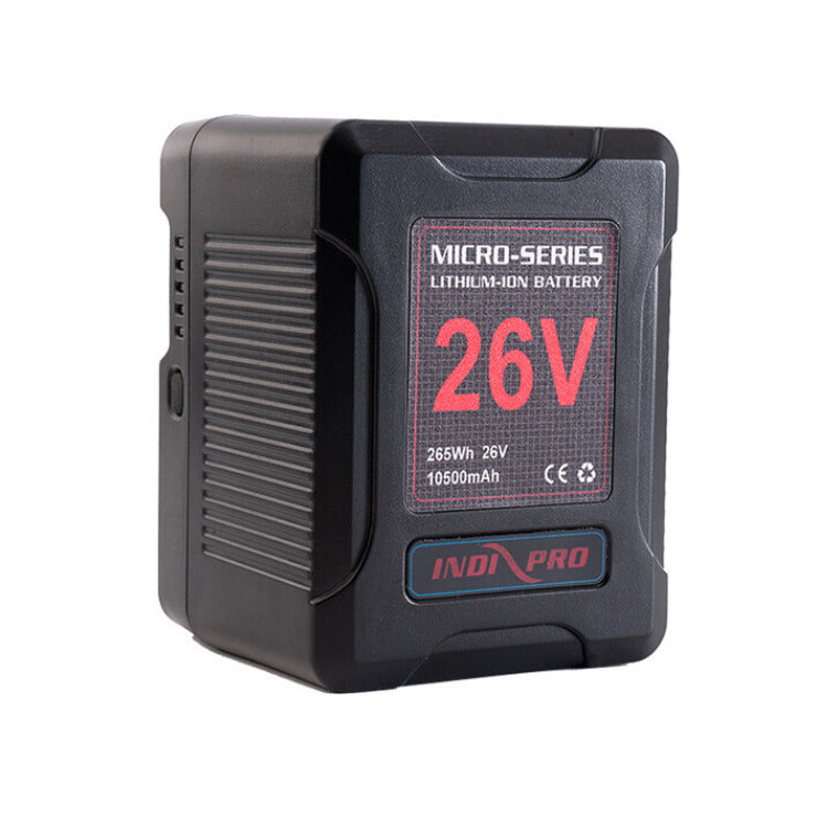 IndiPRO Tools Micro-Series 26V 265Wh Battery and Quad Charger Kit (V-Mount)