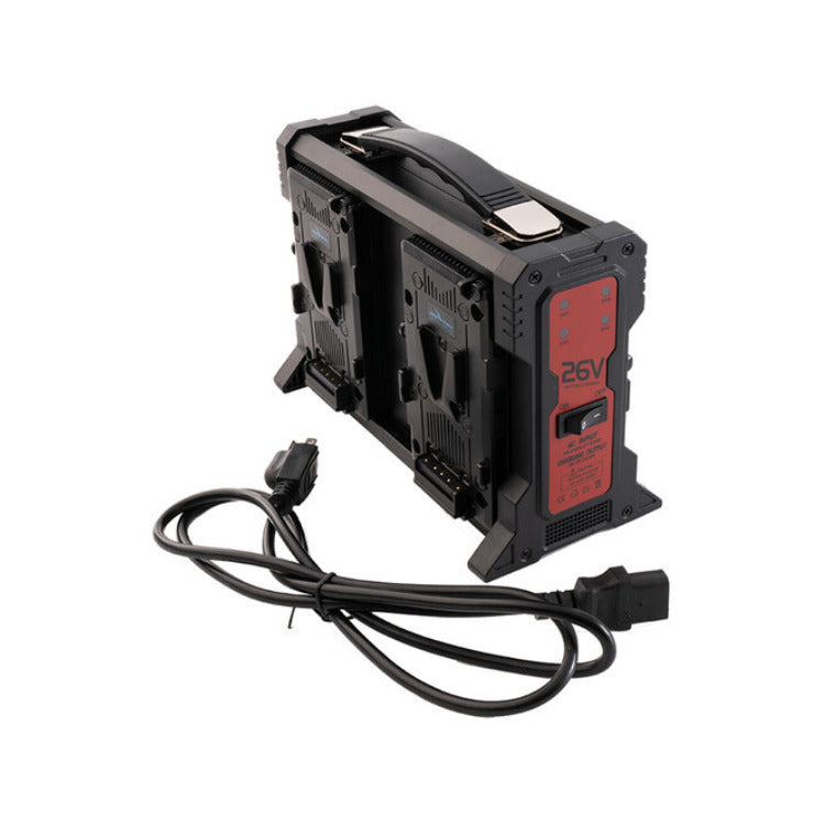 IndiPRO Tools Micro-Series 26V 265Wh Battery and Quad Charger Kit (V-Mount)