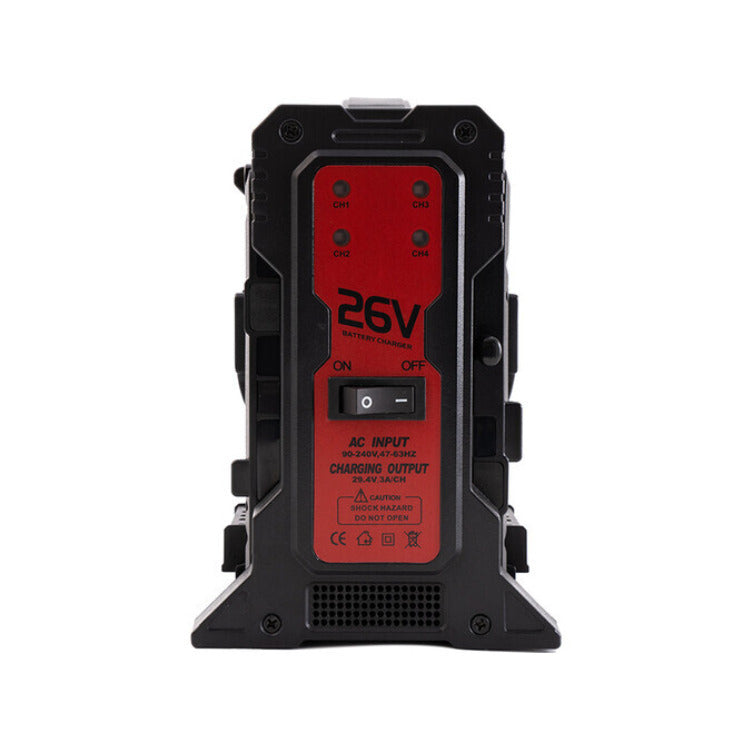 IndiPRO Tools Micro-Series 26V 265Wh Battery and Quad Charger Kit (V-Mount)