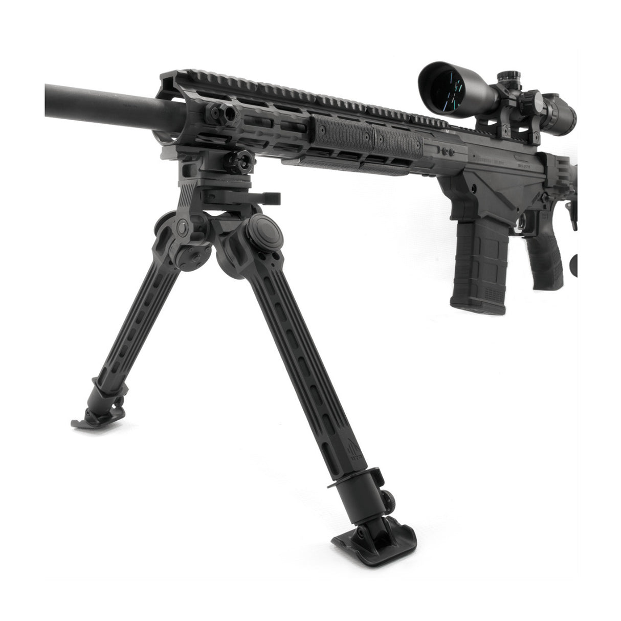UTG Big Bore Full Stability Bipod 9 to 14-Inch Center Height, Picatinny (Black)
