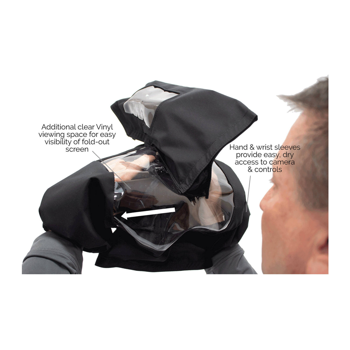 PortaBrace Rain Cover for Sony FX30 with XLR Handle